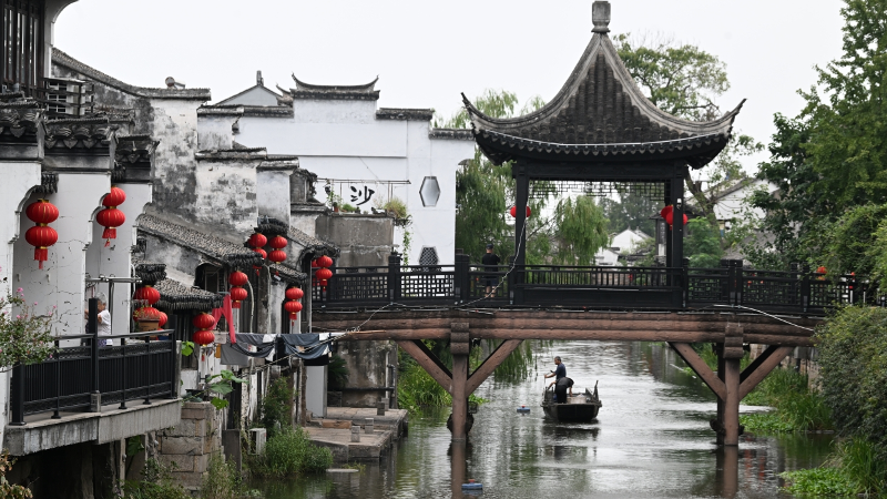 太倉(cāng)沙溪古鎮(zhèn)營(yíng)造節(jié)日氛圍